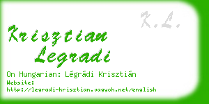 krisztian legradi business card